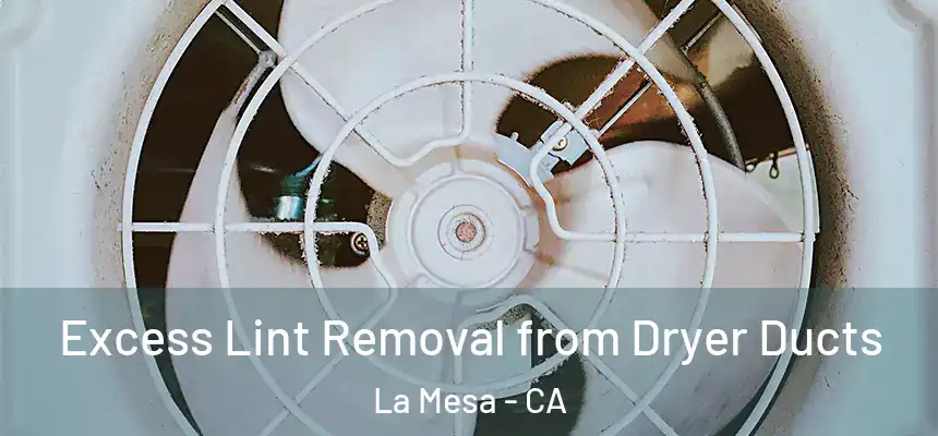 Excess Lint Removal from Dryer Ducts La Mesa - CA